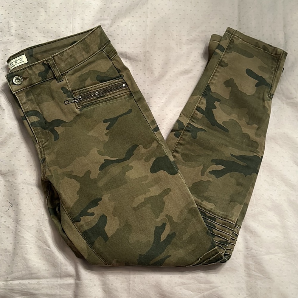 ZARA CAMO SKINNY JEANS